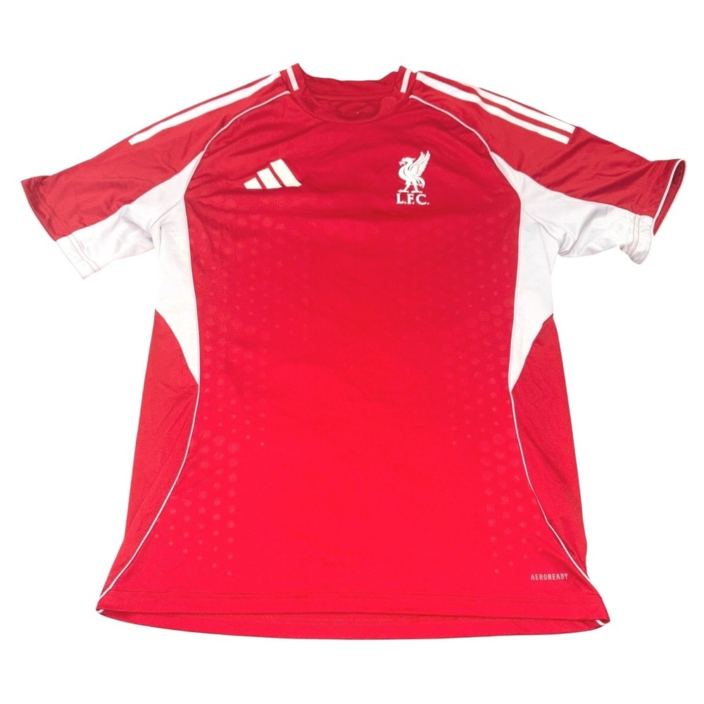 Adidas Liverpool FC Aeroready Soccer Jersey Mens M Red White No 1 Football Shirt